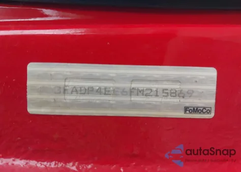 2015 Ford Fiesta Se z USA, uszkodzony, nr VIN 3FADP4EE6FM215869